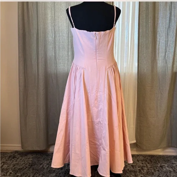 House of CB "Samaria" Ballerina
Pink Twill Corset Midi Dress/Size XL US 10-12 L+ - Picture 4 of 8